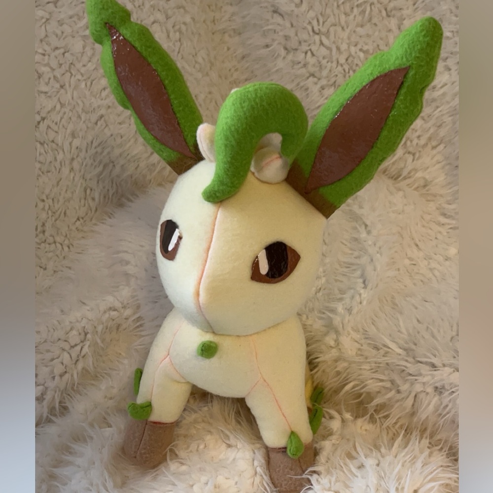 Leafeon pokemon plush standing